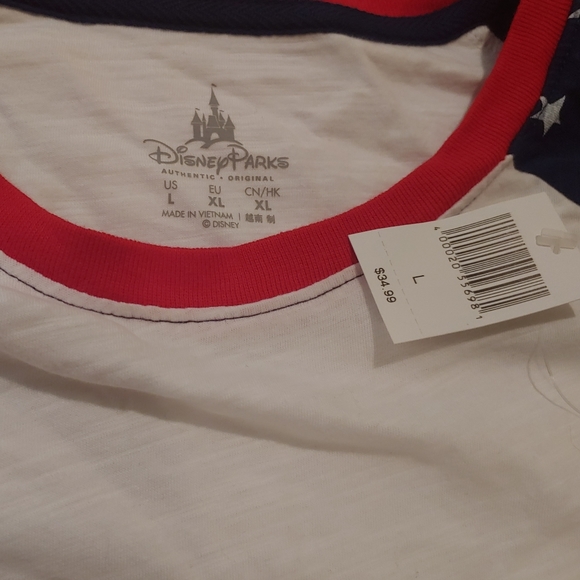 Disney Patriotic American Flag Mickey Jersey Shirt - Picture 4 of 6